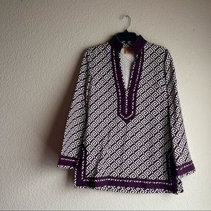 Tory Burch Printed Tunic Size 4